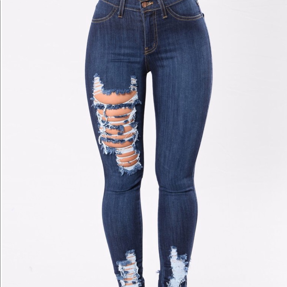 Check my bottom Jeans - Dark Wash